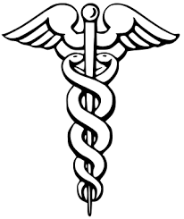 A black and white image of a medical symbol
Description automatically generated